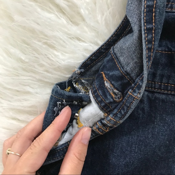 UNIONBAY || denim skirt overalls - Picture 3 of 10